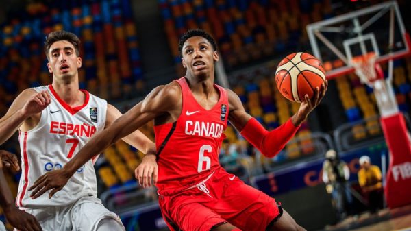 Rowan Barrett Jr Dunks On Spain 2017 FIBA U19 Championships