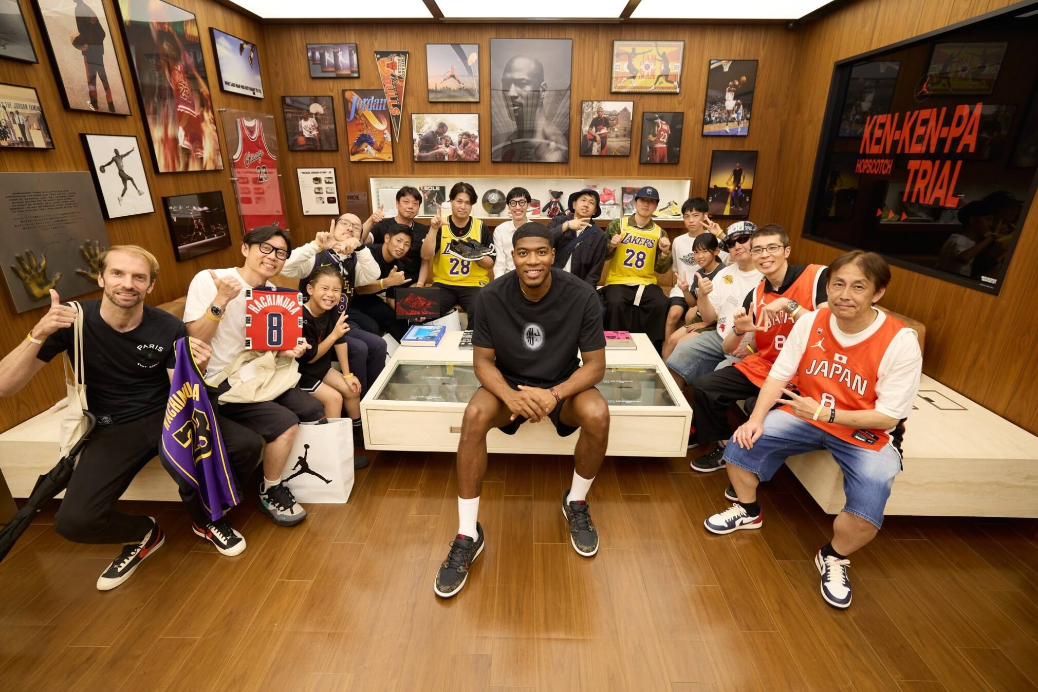 The 'Black Samurai' and his followers...