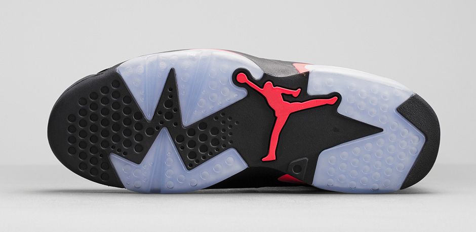 Air Jordan 6 Vi Black Infrared Sole