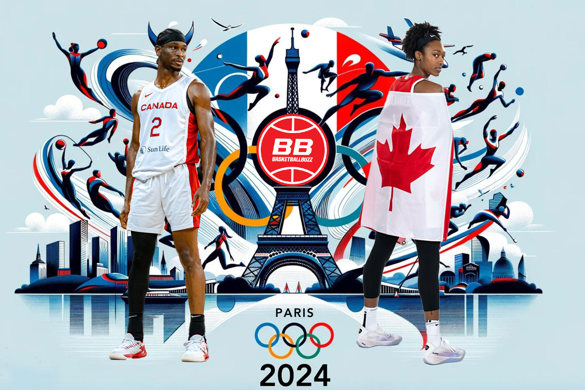 Shai Gilgeous-Alexander and Kayla Alexander look on as Canada's men and women national basketball teams draw tough groups for Paris 2024 Olympic Games