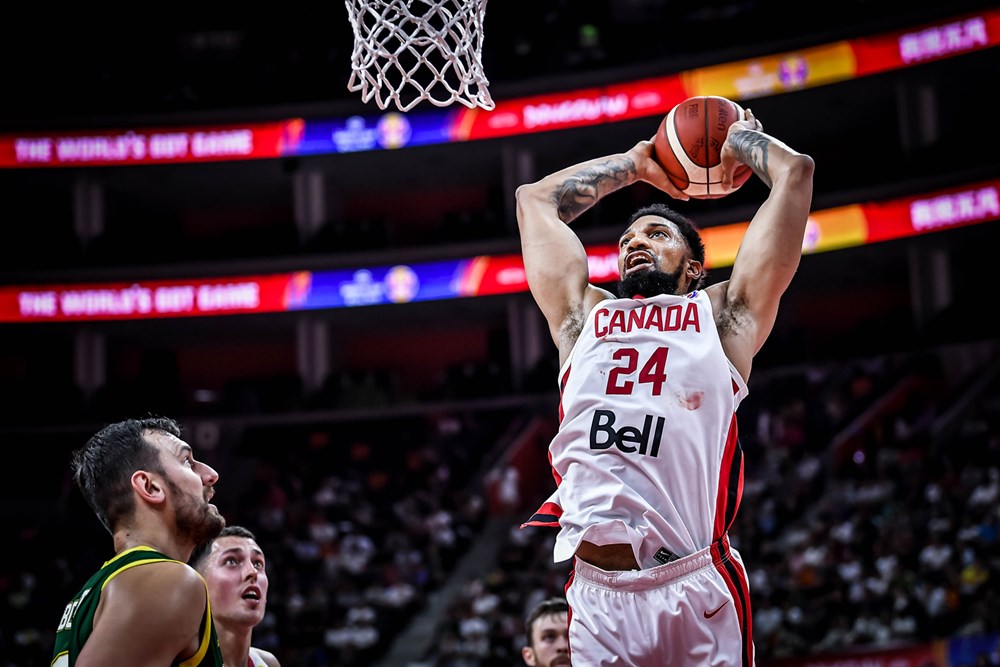 Canadas Khem Birch Thunderous Dunk Australia Too Much For Canada In 2019 Fiba World Cup