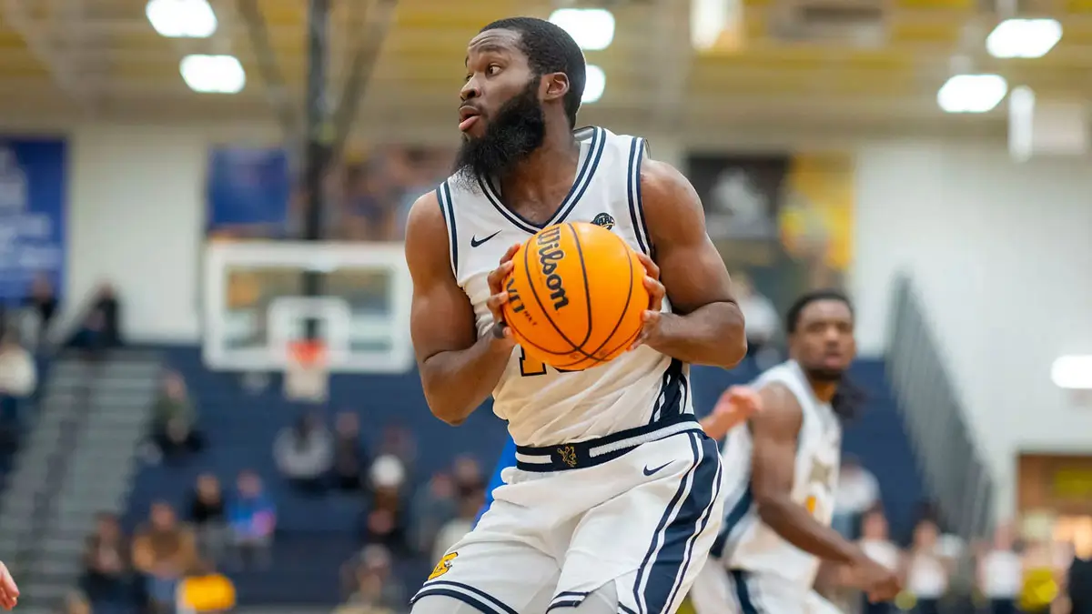 canadian guard michael evbagharu canisius looks to the basket