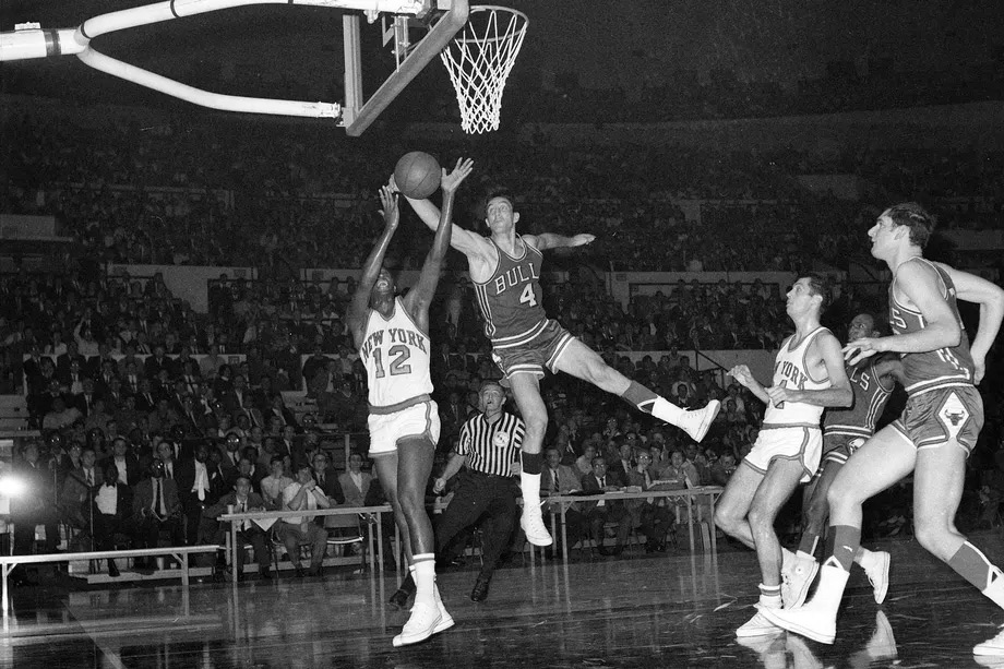 Chicago Bulls Jerry Sloan The Original Bull Against The New York Knicks