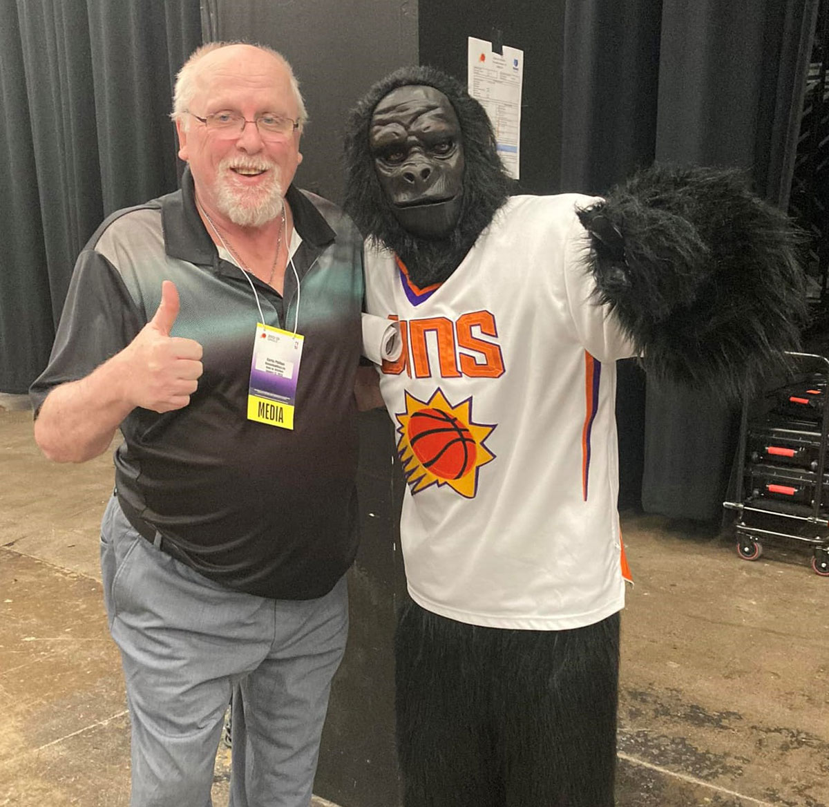 Curtis j phillips phoenix gorilla mascot