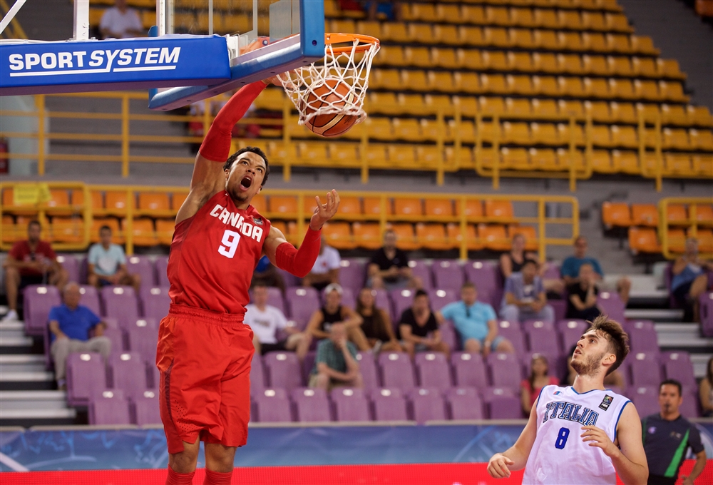 Dillon brooks slam dunk helps canada defeat italy at the 2015 fiba u19 world cup in heraklion greece