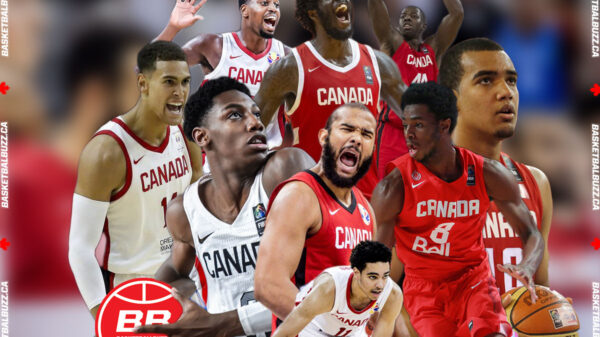 Melvin Ejim, Anthony Bennett, Andrew Nicholson, Dwight Powell, RJ Barrett, Cory Joseph, Andrew Wiggins, Trey Lyles, Andrew Nembhard and Team Canada kick-off 2020 FIBA Olympic Qualifying Tournament (OQT) training camp experienced and committed group of players.