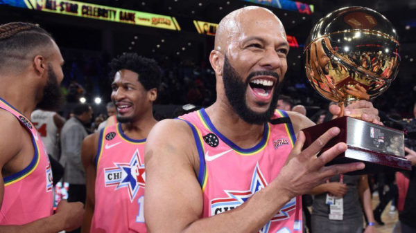 hows this for an all star people common takes home celebrity game mvp in chicago 2020 all star game