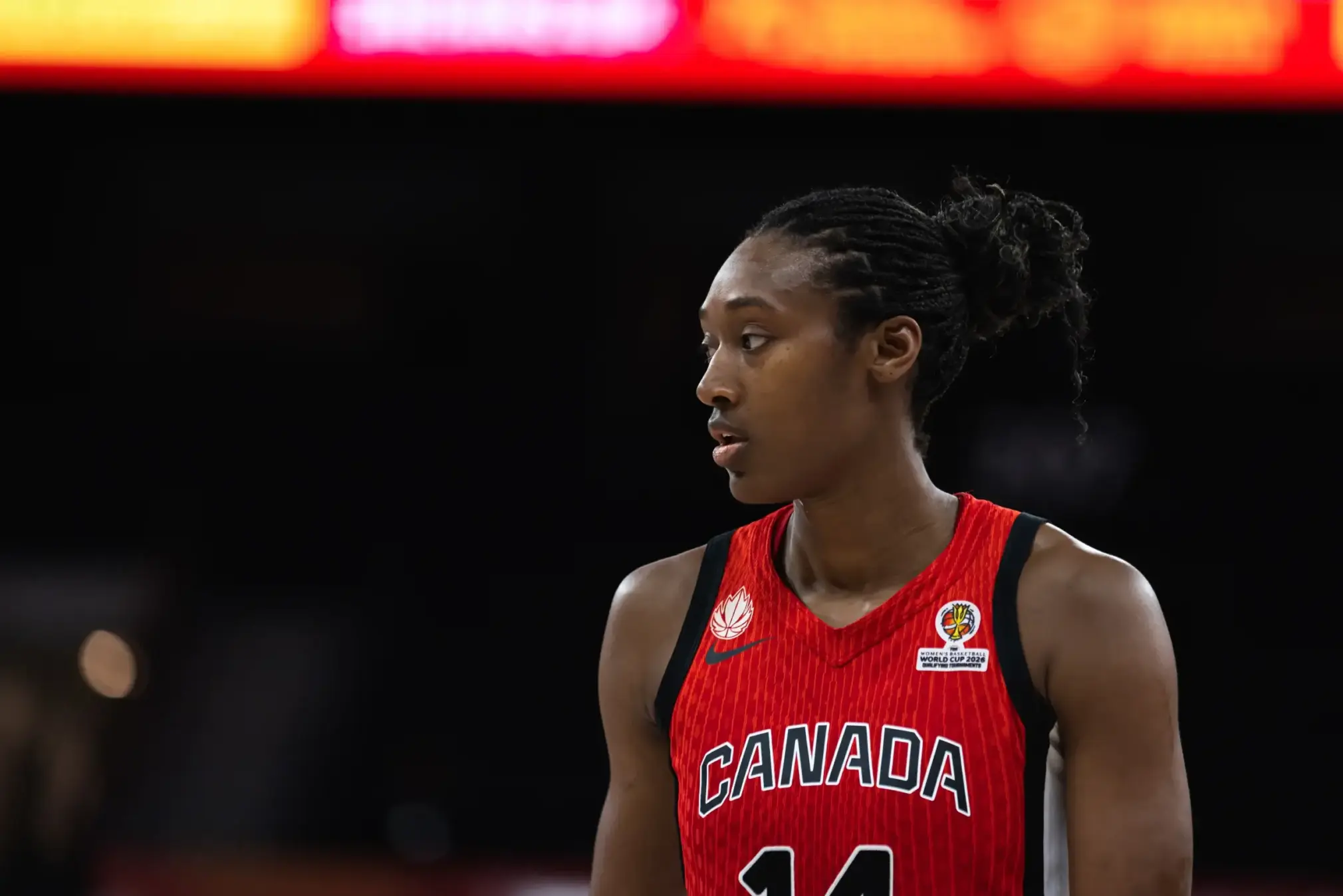 Kayla Alexander reflects on the final buzzer in Türkiye. The veteran center put up 26 points and 13 rebounds in a valiant but unsuccessful effort to keep Canada's qualifying streak alive.
