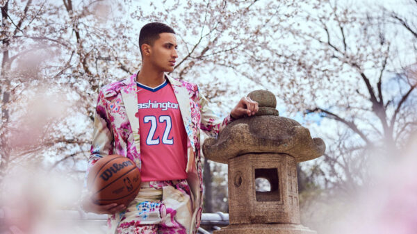 Kyle kuzma washington becomes bloom city with wizards and nationals blossom jerseys