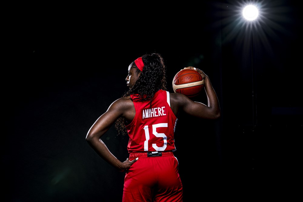Laeticia amihere is a mainstay in the canada basketball system