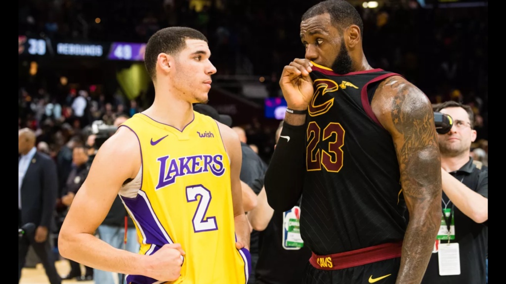 Lakers Lonzo Ball Talks To Cavs LeBron James