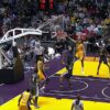 Lakers Rookie Larry Nance Jr. Posterizes Warriors Festus Ezeli