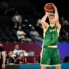 luke paul shoots the ball during canada vs australia fiba u17 world cup 2026