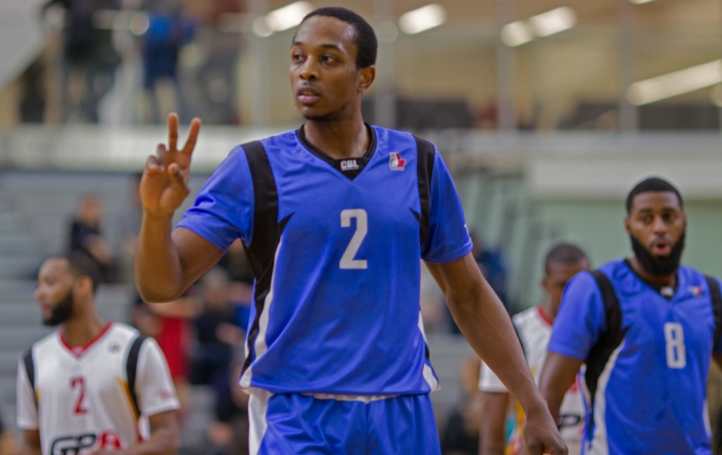 Manny Thomas Two Fingers - Canadian Basketball League - CBL