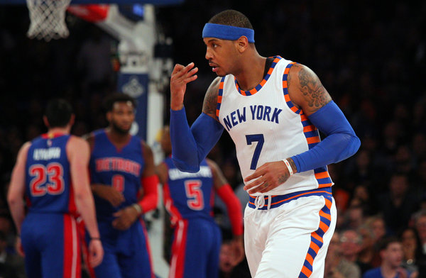 ‘Melo, Knicks Put The Breaks On The Pistons & Four Game Slide