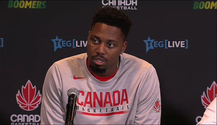 Melvin Ejim Post Game Canada Vs Australia 2019 Fiba World Cup Series