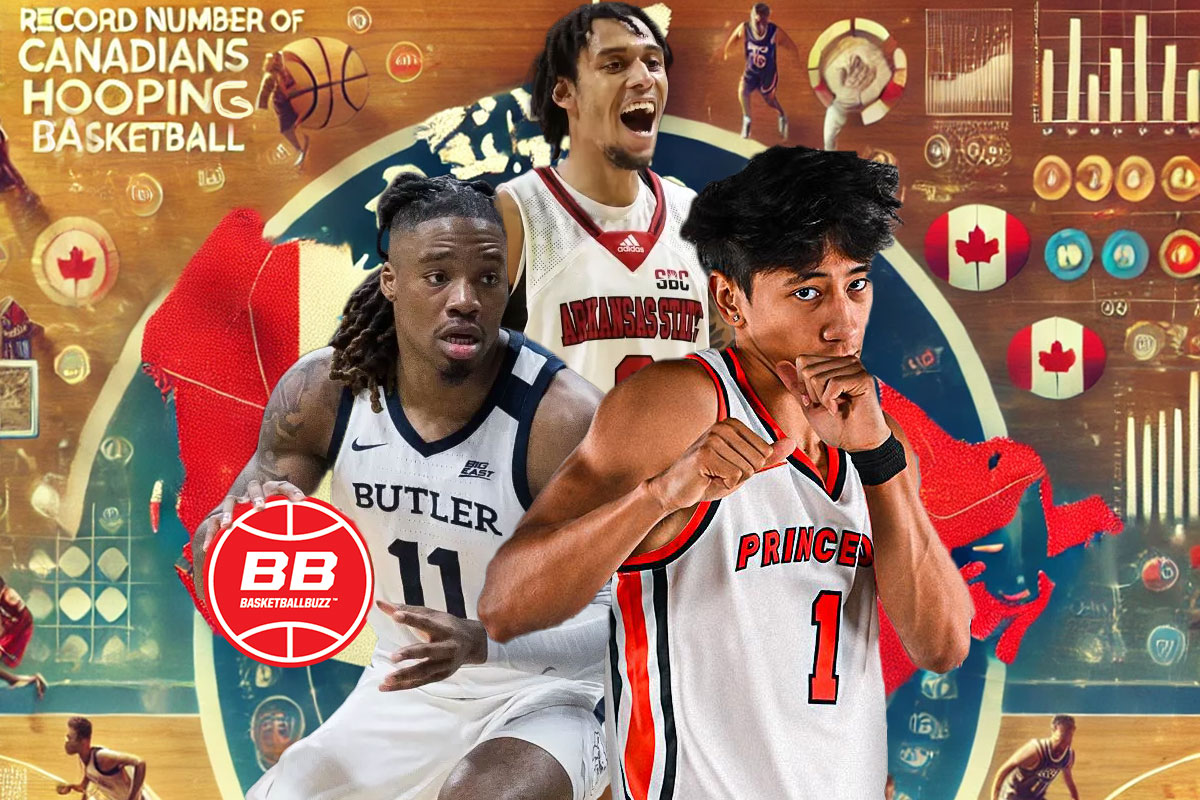 Ncaa record number of canadians players hooping in 2024 25 mens college basketball season