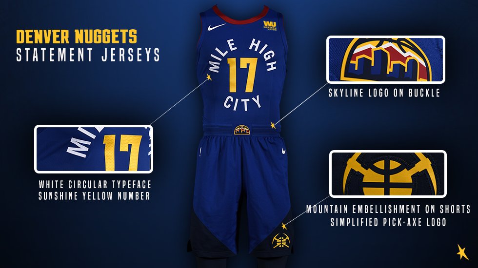 Nike's New Nuggets Jerseys Join Denver's Mile-High Club - BasketballBuzz