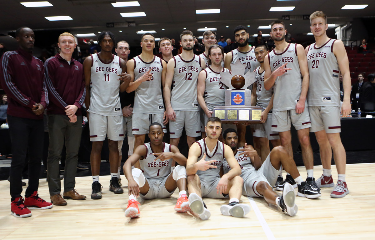 ottawa gee gees mens basketball 2020 capital hoops classic champions