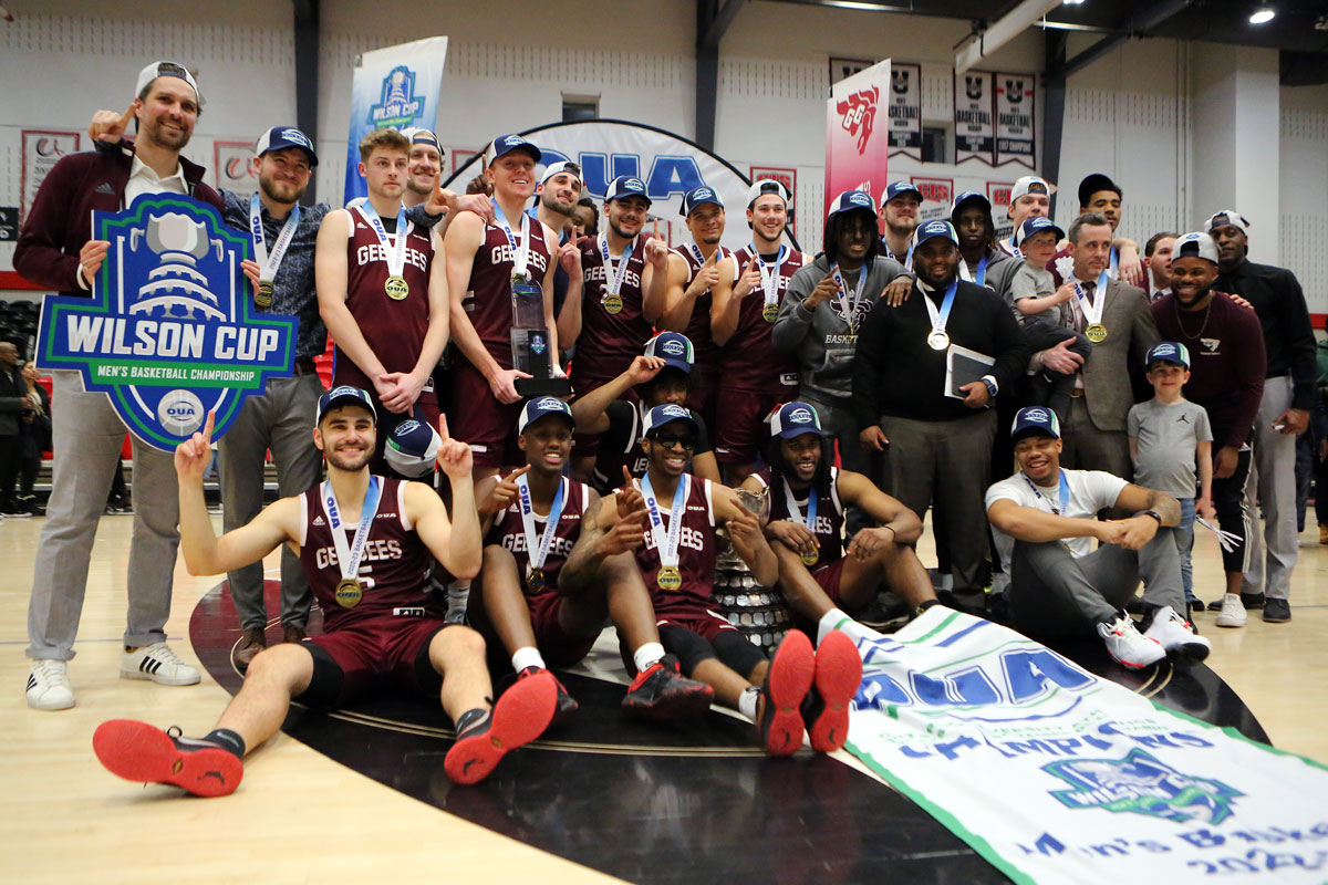 Ottawa Gee-Gees men's basketball team wins its third Ontario University (OUA) championship by knocking off rivals Carleton Ravens and take home the 2023 Wilson Cup trophy.