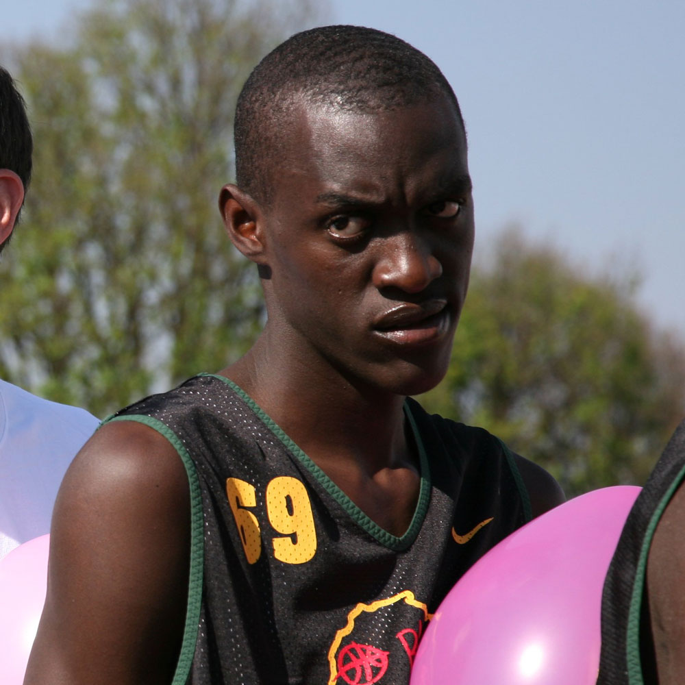 Pascal siakam looks on at the 2012 nba without borders camp in south africa