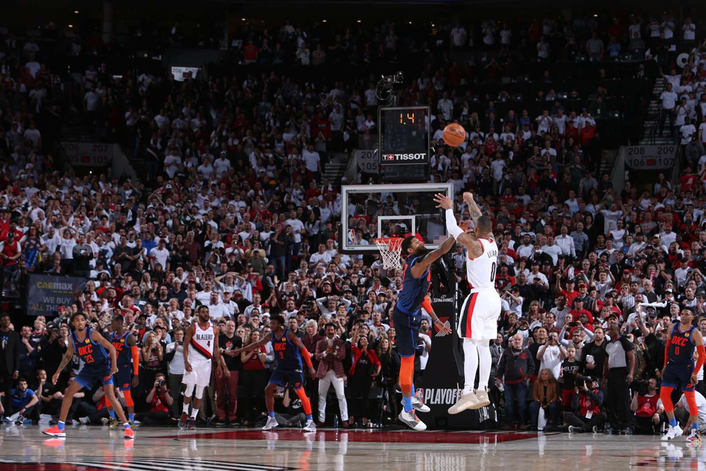 RIP OKC. Dame Time Clocks Thunder’s Reign From Way Downtown PDX