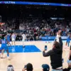Shai Gilgeous-Alexander during the game in which he broke Wilt Chamberlain’s 63-year-old NBA record with his 127th consecutive 20-point performance.
