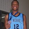 St. Michael's College standout Phoenyx Wyse holds his OFSAA bronze medal.