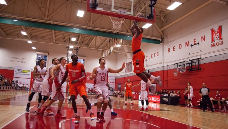 Syracuses superior athleticism and size too much for mcgill redmen