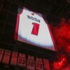 The Miami Heat Say 'Thank You Chr1s' With Rafter Raise.