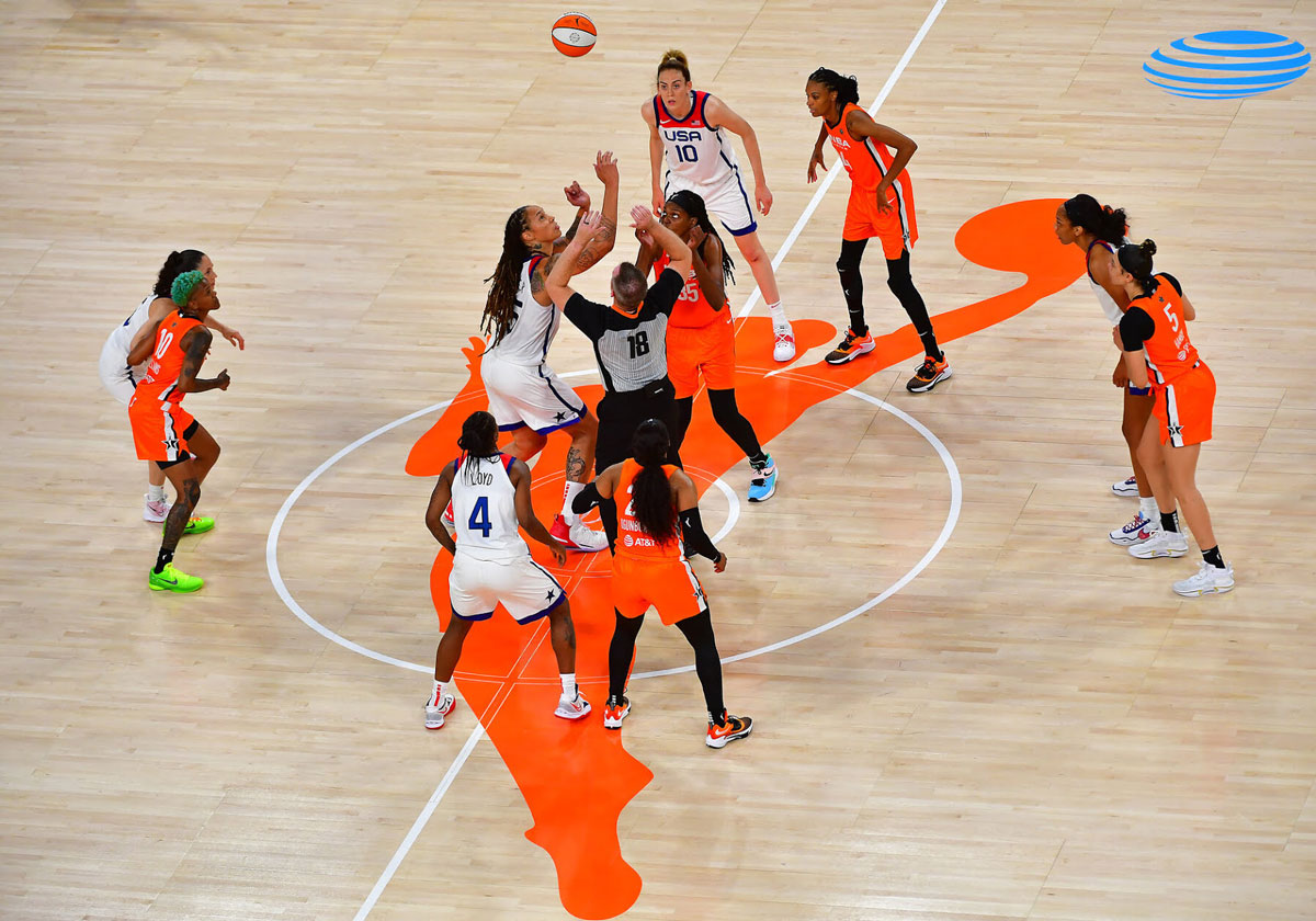 WNBA All-stars show Team USA who runs the basketball world